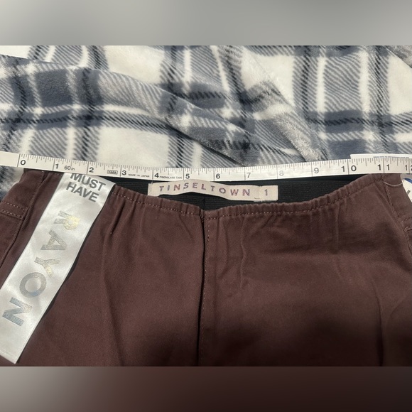 Brown wide leg jeans with adjustable waist, Size 1 - Picture 10 of 10